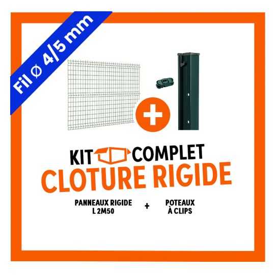 Kit Cl Ture Rigide Mm Poteau Clips