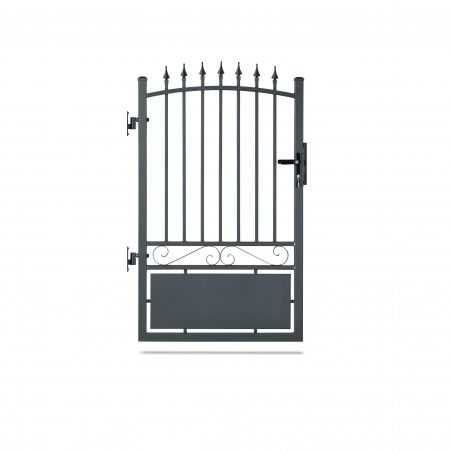 portillon traditionnel gris aluminium